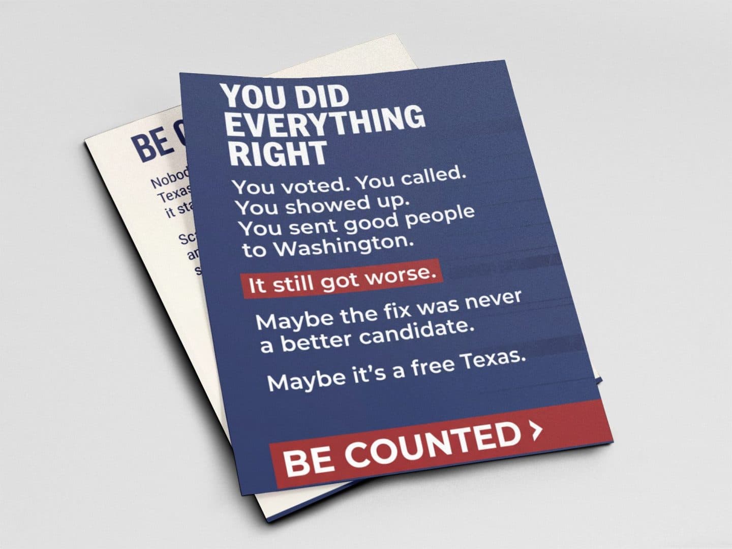 You Did Everything Right Push Card