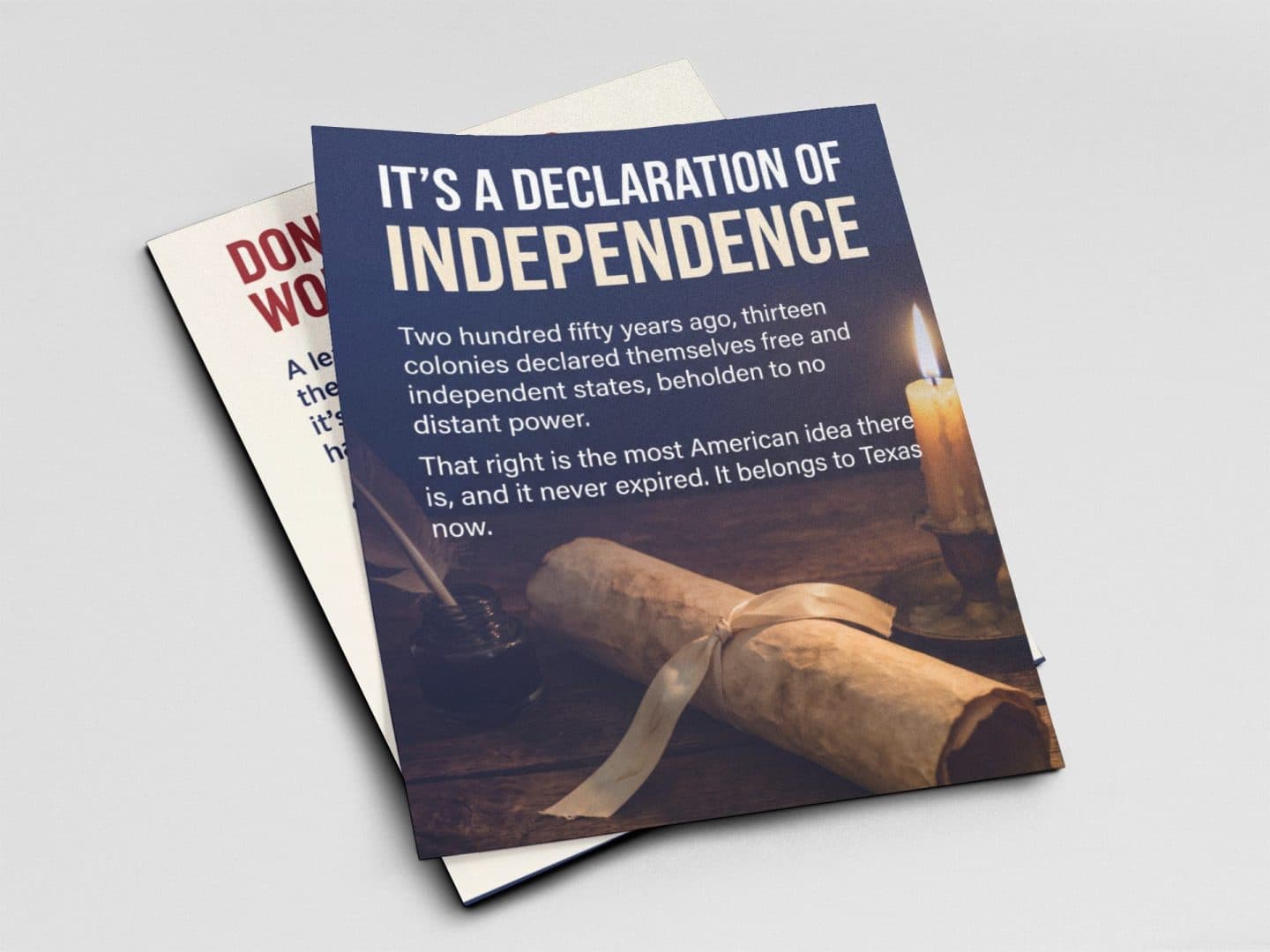 Declaration of Independence Push Card