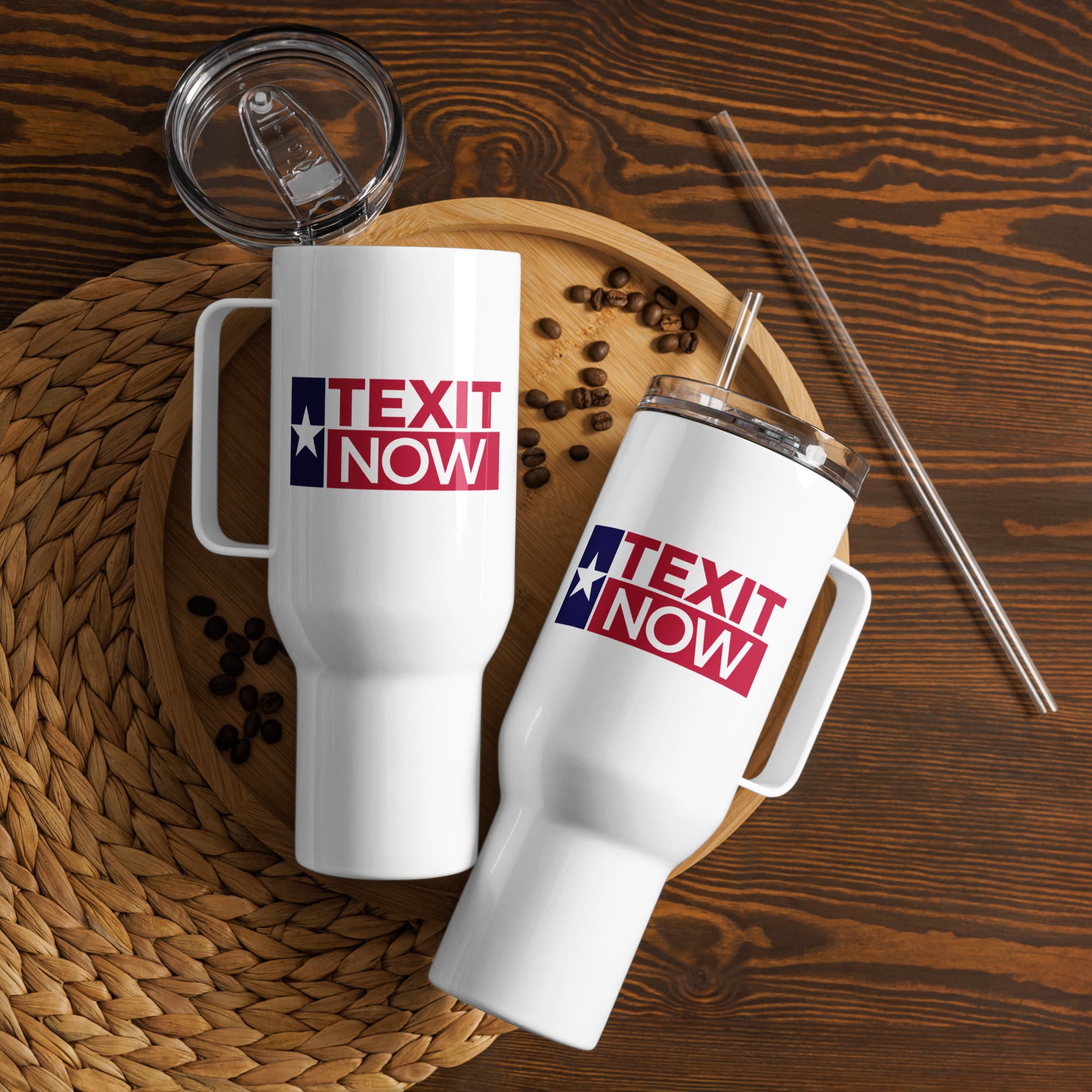 TEXIT NOW Stainless Steel Travel Mug