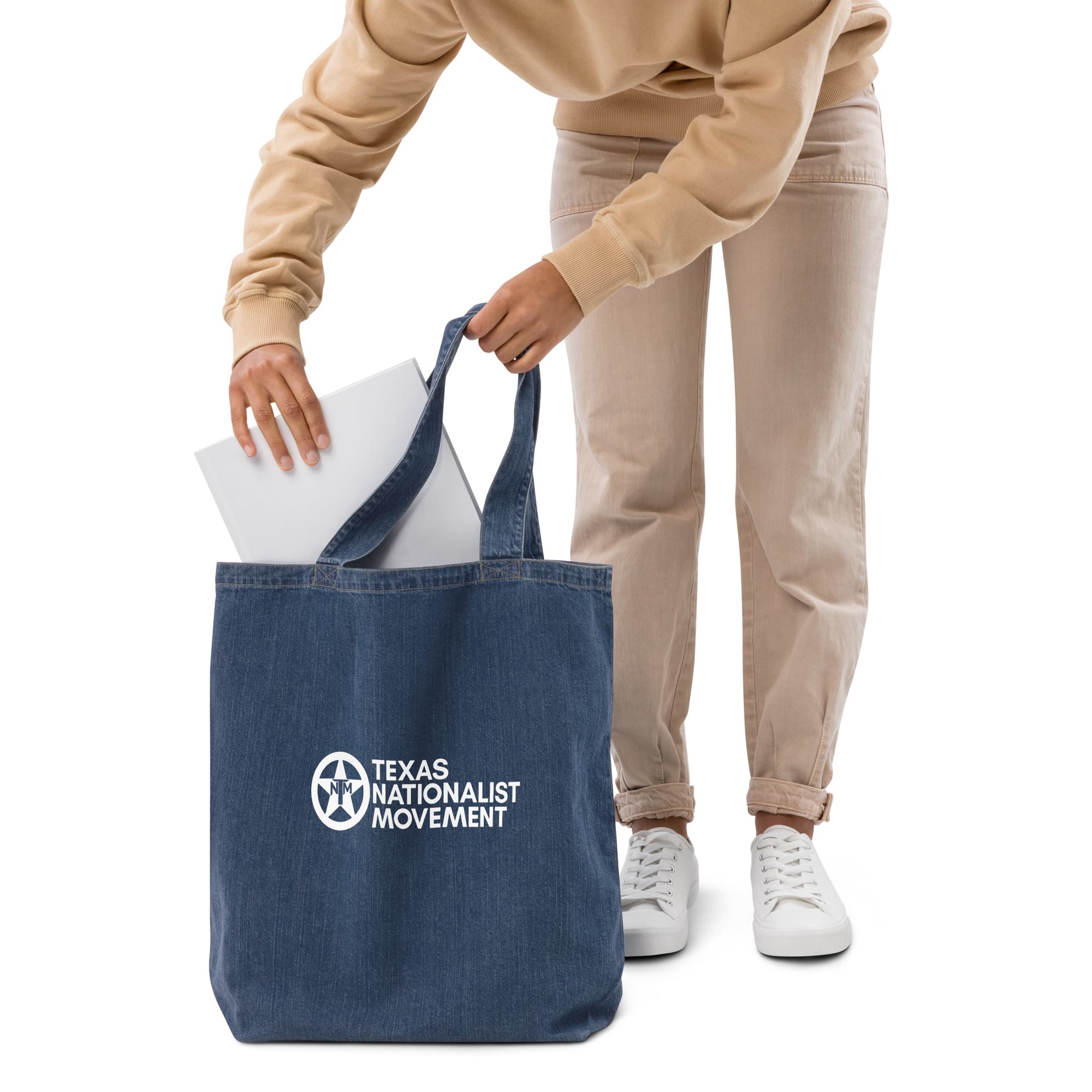 TNM Denim Tote Bag