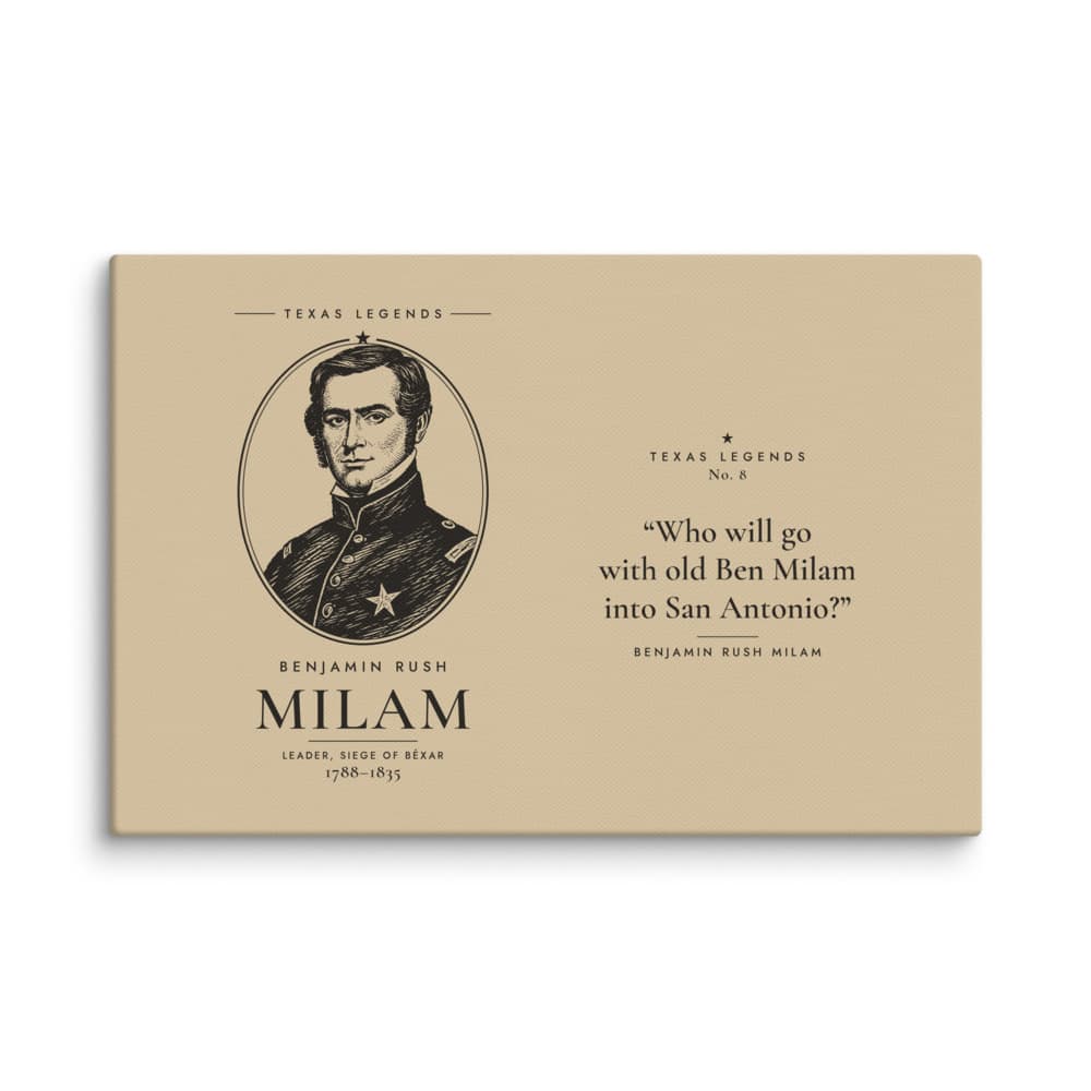 Ben Milam Texas Legends Canvas