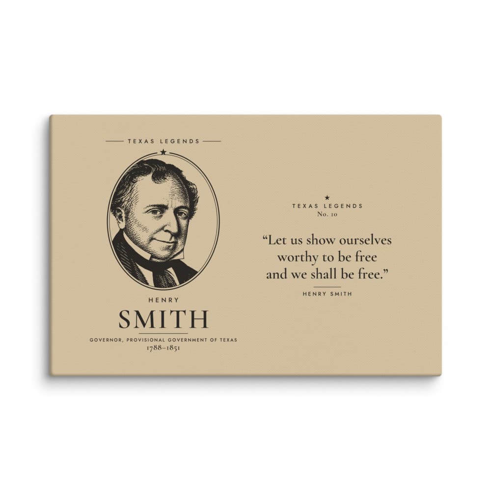 Henry Smith Texas Legends Canvas
