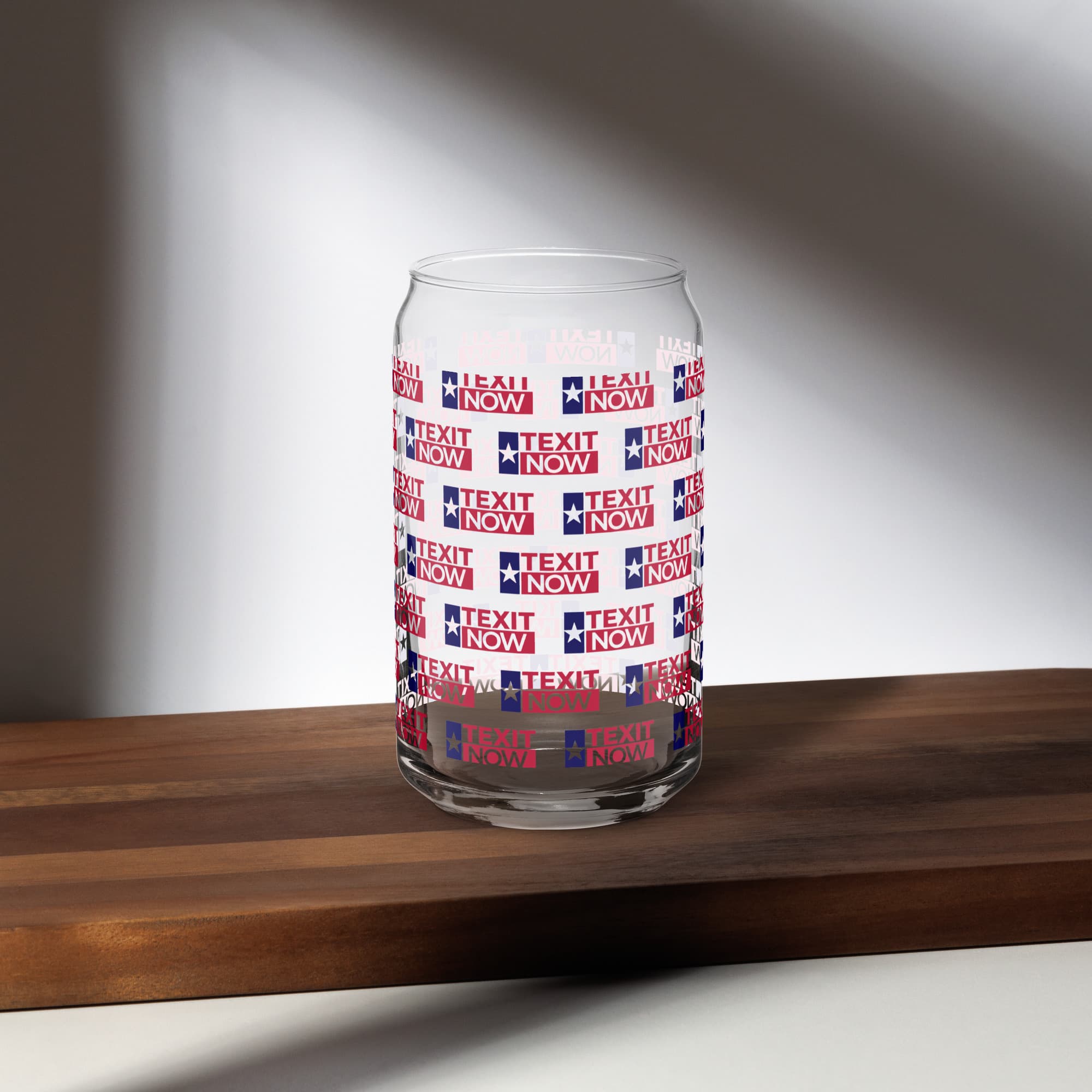 TEXIT NOW Can-Shaped Glass