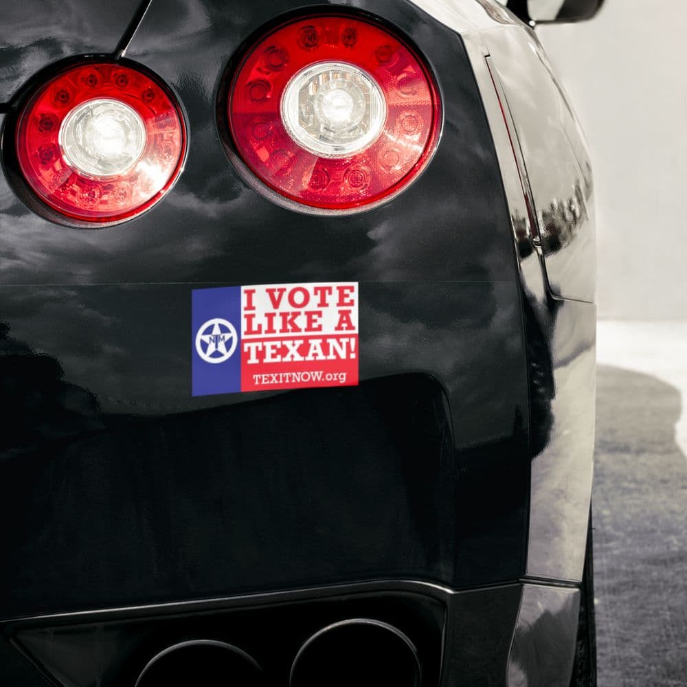 I VOTE LIKE A TEXAN Sticker