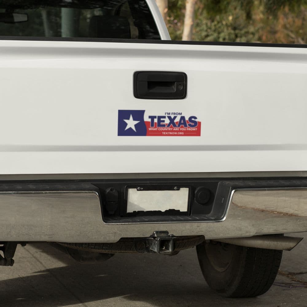 I'm From Texas Sticker, Lone Star Design