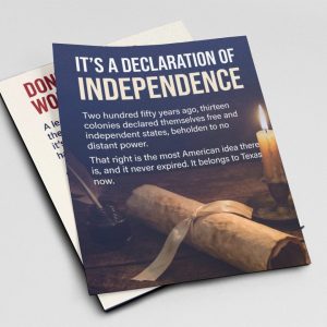 Declaration of Independence Push Card